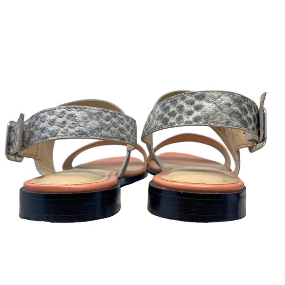 LOGO by Lori Goldstein Taylor Pink‎ Quartz Leather Slingback Sandals - Picture 5 of 9